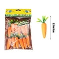 thumbnail image 3 of ‌12 Pack Easter Foam Glitter Carrots - Table Decor & Basket Stuffers, Orange Artificial Carrots for Kids’ Easter Gifts‌, 3 of 6