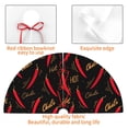 thumbnail image 4 of Picia Hot Chili Print Christmas Tree Skirt , Christmas Tree Skirt Ornaments for Merry Christmas Holiday Party Decorations Indoor Outdoor-36", 4 of 7