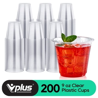 Emporiumify Clear Plastic Cups with Strawless Sip-Lids 12 oz Durable and  Reusable - Walmart.com