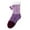 Purple, variant on Fuzzy Calf Socks for Men Women Color Block Slippers Warm Mid Crew Socks Fuzzy Thick Thermal Socks