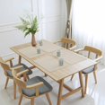 thumbnail image 6 of White Swan Placemats Set of 6, Farmhouse Solid Beige Color Modern Art Washable Wipeable Table Mats for Dining Tables, Indoor Outdoor Kitchen Place Mats for Holiday Party Table Decor, 6 of 9