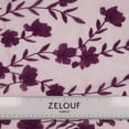 thumbnail image 4 of Zelouf Marissa 3D Floral Embroidery On Mesh  , Sewing, DIY, Crafts Fabric by the Yard, Plum, 5 Yard, 4 of 5