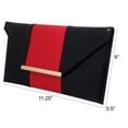 thumbnail image 3 of Patent Color Block Envelop Clutch, 3 of 18
