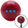 thumbnail image 1 of American Shifter  Blue Officer 09 - Vice Admiral Red Metal Flake Shift Knob with M16 x 1.5 Insert Brody, 1 of 1