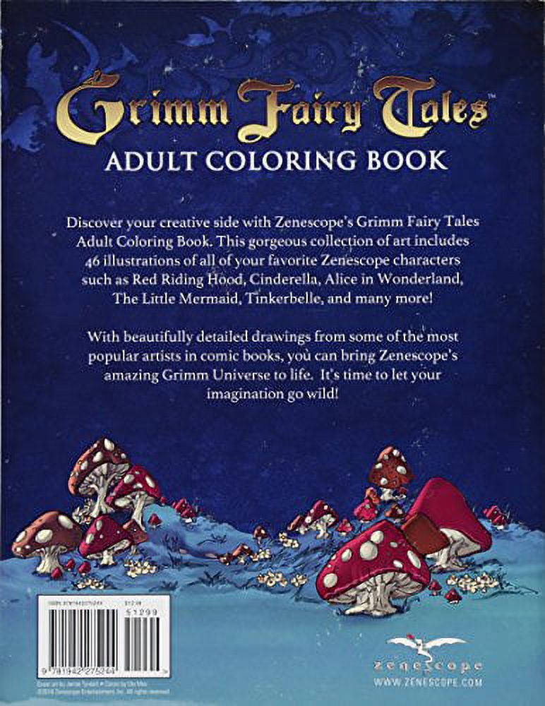 Grimm Fairy Tales Adult Coloring Book (Paperback) - Walmart.com