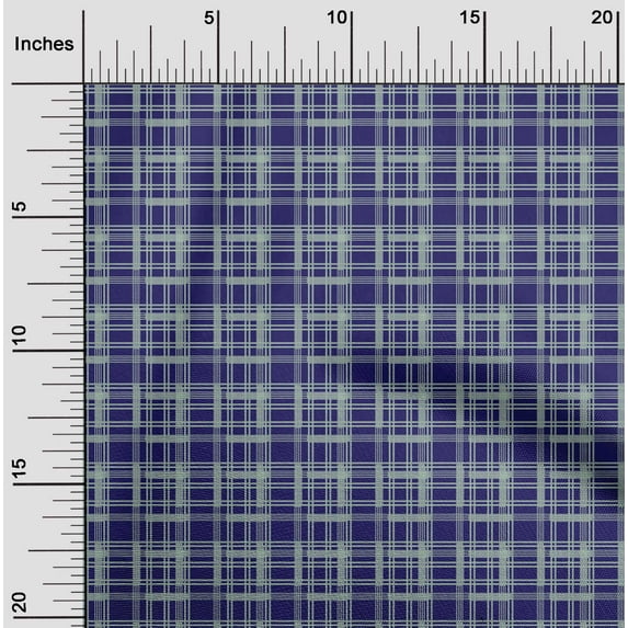 oneOone Silk Tabby Fabric Check Kasuri Printed Craft Fabric BTY 42 Inch Wide