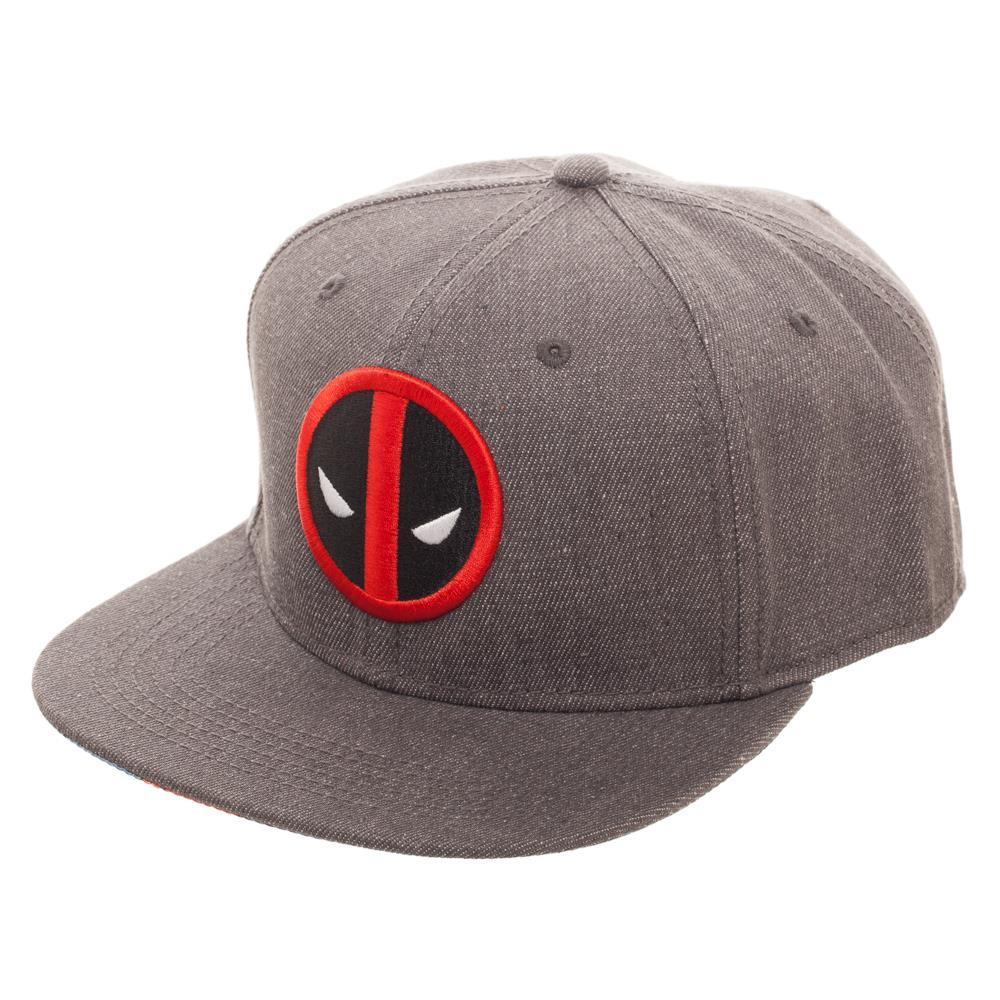 Embroidered Deadpool Logo Flatbill Flex Cap Baseball Cap / Snapback