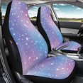 thumbnail image 3 of POLERO Starry Sky Print Front Seat Covers for Automobile, Easy to Install Stretch Polyester Fabric Automotive Seat Cover Protector, 2 Pack for Most Cars and Trucks, 3 of 12