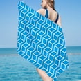 thumbnail image 2 of TERGAYEE Microfiber Beach Towel Super Lightweight Colorful Bath Towel Sandproof Beach Blanket Multi-Purpose Towel For Travel Swimming Pool 30x60 Inch, 2 of 7