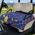 thumbnail image 3 of Pzuqiu Quilted USA Patriotic Golf Cart Seat Cover | 2-Person Universal Fit | 4 Storage Pockets Non Slip Protector for Golfers, 3 of 9