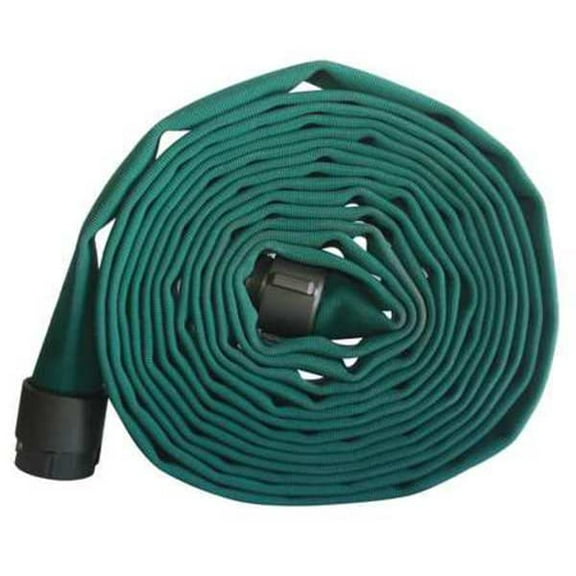 Kuriyama Fire Hose,50 ft,Green,Polyester G52H15HDG50N