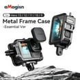 thumbnail image 2 of Metal Frame Case for GoPro Hero 13/12/11/10/9 – Aluminum Alloy Protective Cage with Dual Cold Shoes, Vertical/Horizontal Mount, Scratch-Proof Interior & Lens Protective Cover, 2 of 19