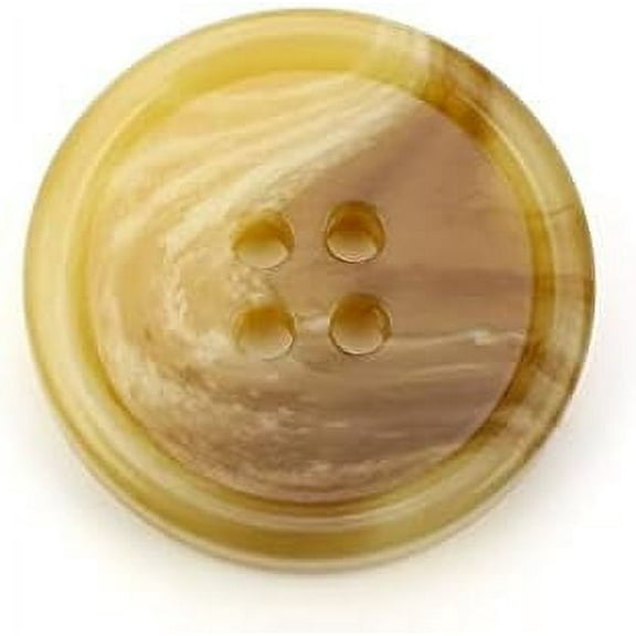 10 PCS 4 Holes Round Pattern Resin Buttons Flatback Sewing Button Favorite Findings Basic Buttons for Clothing Arts Crafts Projects DIY Decorations Sewing Accessories (23 mm, 02#Coffee)