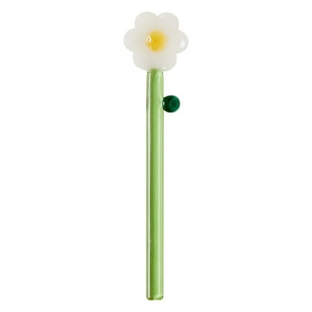 

Glass Spoon Colorful Flower Shaped Coffee Stirring Spoon Ice Cream Dessert Scoop Creative Tableware Gift for Home Kitchen Cafe
