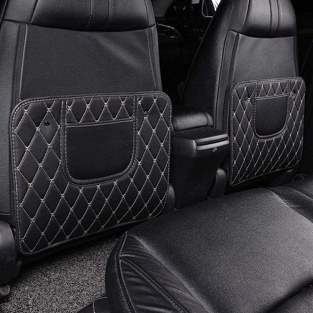 Large Car Seat Back Anti Kick Pad Kid Mat PU Leather Cover Protector L9W2