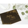 thumbnail image 5 of Darling Souvenir Personalized Engraved Laser Cut Wedding Guest Book Wooden Cover Sign-in Book Registry Guestbook Scrapbook-4Y, 5 of 7