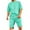 Mint Green, variant on TMOYZQ 2 Pieces Outfits for Men Summer Sweatsuit Short Sleeve T-Shirts and Cargo Shorts Casual Athletic Daily Sets Oversize Lightweight Quick Dry Loungewear