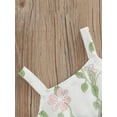 thumbnail image 5 of Kids Girls Casual Suit, Floral Printed Sleeveless Bowknot Tops+Plaid Printed Short Pants, 5 of 9