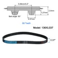 thumbnail image 2 of 3 Packs 136XL 037 Timing Belt 68 Teeth Rubber Geared Cogged Belt, 0.37" Width, 0.20" Pitch, 2 of 5