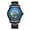 1007 black shell blue surface steel band, variant on Men's mechanical watch with genuine leather strap and steel band, waterproof, luminous, stylish and business-appropriate for male students