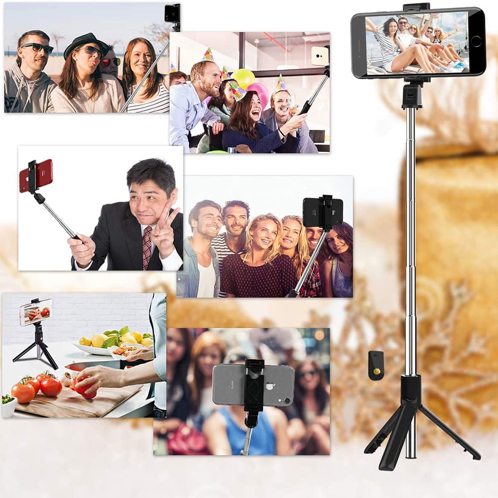 Trípode Selfie Stick 3 En 1belug Bluetooth Control Remoto 170 Cm