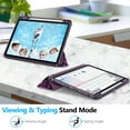 thumbnail image 4 of Fintie SlimShell Case for iPad Air 11-inch M4/M3/M2 (2026/2025/2024), iPad Air 5th/4th Generation (2022/2020) 10.9 Inch - Flexible Soft-Touch TPU Cover with Built-In Pencil Slot, Composition Purple, 4 of 9
