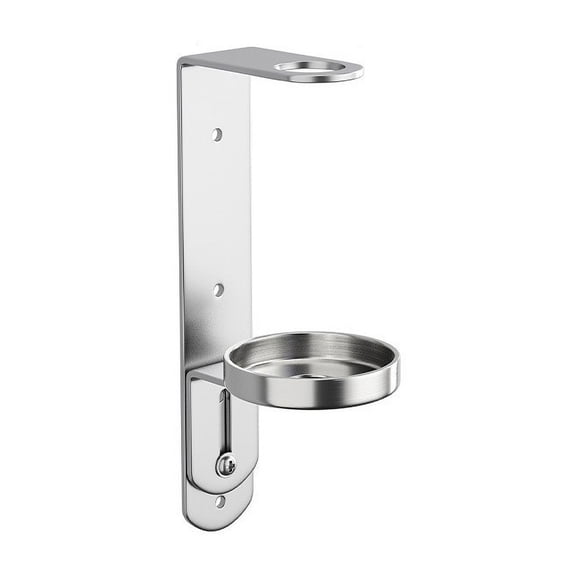 Wall Mounted Stainless Steel Bathroom Soap Dispenser Bottle Holder Hanger Gel Shampoo Storage Rack Bathroom Organizer