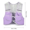 thumbnail image 2 of Hydration Vest Running Bag Ultralight Breathable For Marathon Sport Supplies (Purple), 2 of 10
