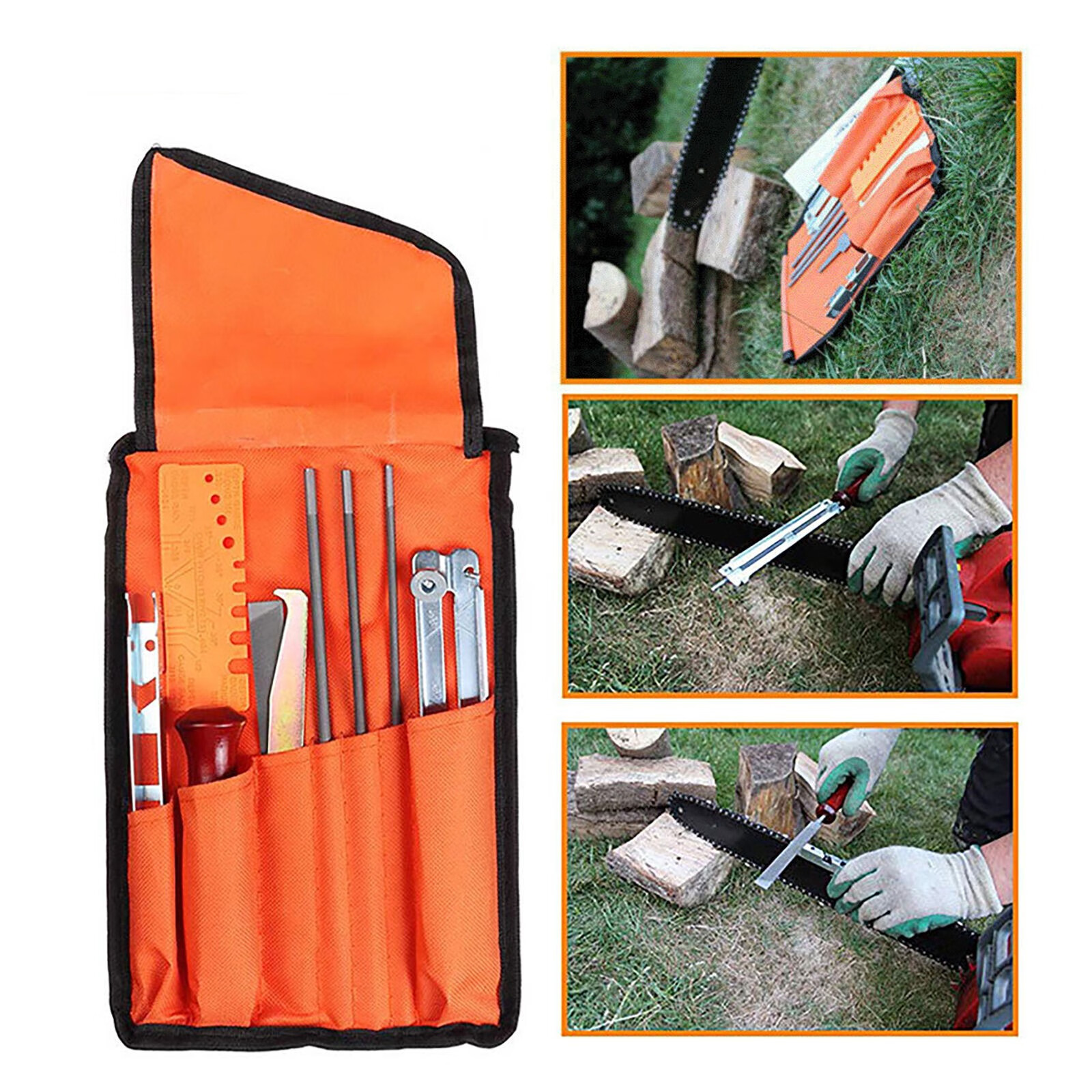 kisingrit 10In1 Chainsaw Sharpening Kit Deluxe Chainsaw Sharpener Kit