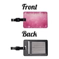 thumbnail image 4 of Pink Faux Glitter Faux Leather Travel Luggage Tag, 4 of 7