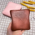 thumbnail image 3 of Juguete antiestrés squishy de pan con mantequilla de acción lenta, rosa, 3 of 6