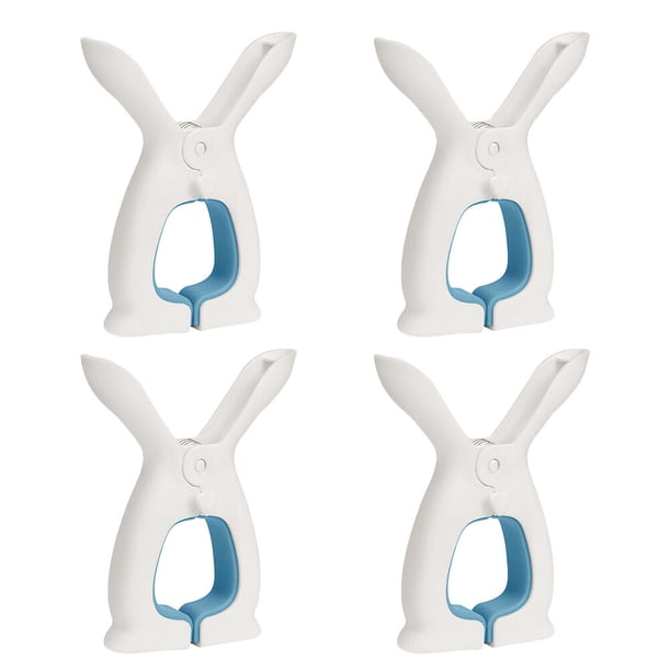 4 pinzas de plástico para ropa, resistentes al viento, para colchas.