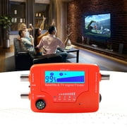 Arealer 2 in 1 Satellite and TV Signal Finder LCD Digital Satellite Finder Portable TV Signal Strength Meter Signal Finding Meter with Compass Buzzer