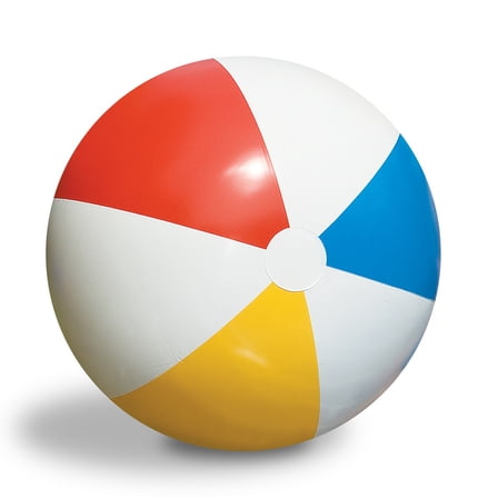 Swim Central Inflatable 6 Panel Beach Ball - 36" - Multi-Color