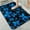 Blue Glowing Butterfly, variant on 1pc Blue Glowing Butterfly Bathroom Rug Bathroom Decor and Accessories- Durable,Anti Slip,And Quick Drying,Suitable For Indoor/outdoor Use - Perfect For Bathrooms,Bedrooms,Kitchens