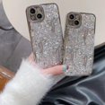 thumbnail image 3 of Luxury Bling Glitter 3D Bows Hard Phone Case Compatible with iPhone Case (Silver,iPhone 14 Pro Max), 3 of 6