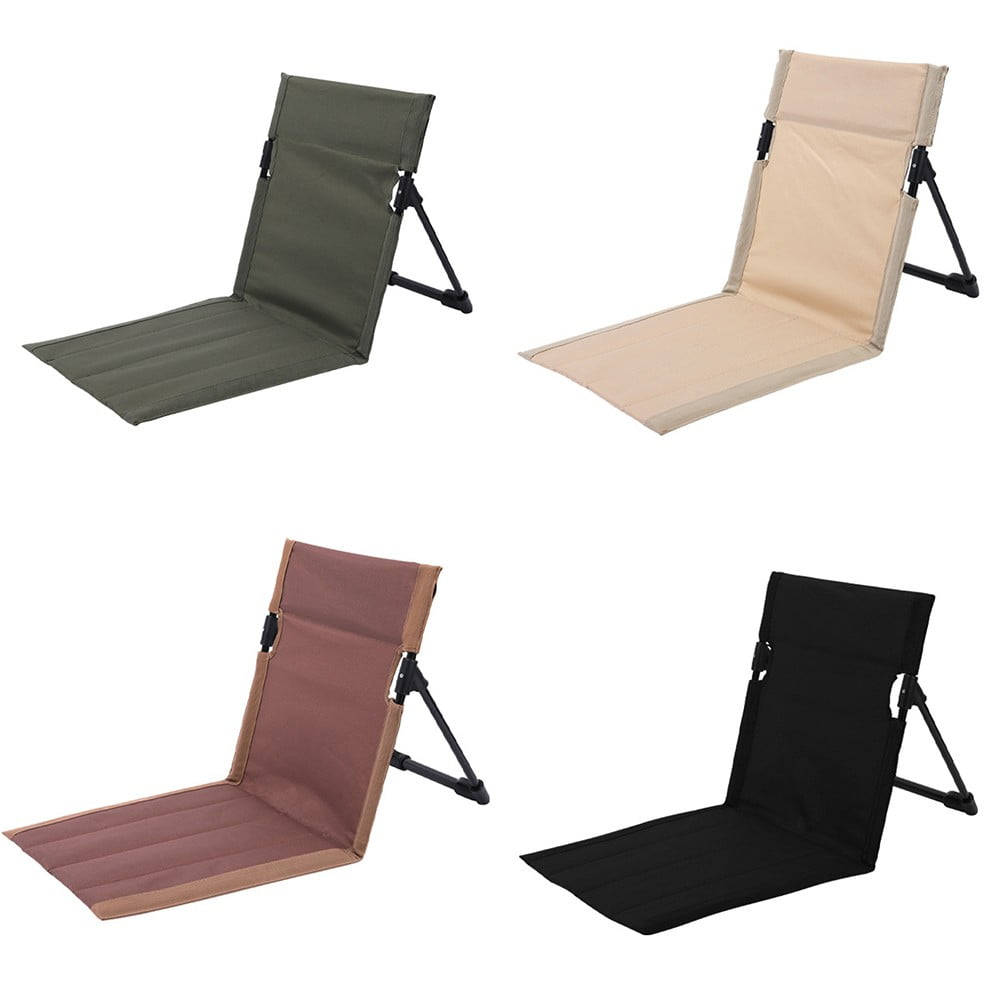 Clupup Outdoor Camping Backrest Cushion Folding Back Chair Picnic