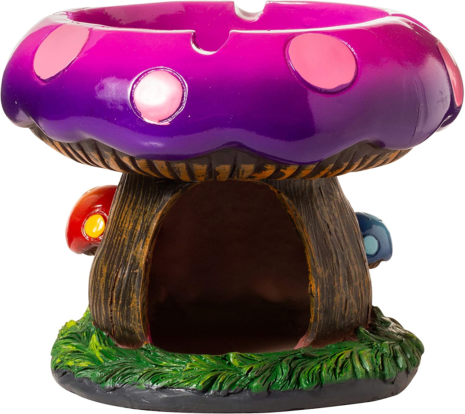 Fantasy Gifts 2996 Mega Mushroom Ashtray with Lighter Stash Spot 4 1/2 Inches Ta