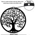 thumbnail image 3 of Tree of Life Metal Art Sculpture, Wall Hanging Tree Silhouette Decor, Tree Life Metal Hang Wall, 3 of 5