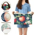 thumbnail image 5 of Yayeee Foldable Storage Basket for Shelves with Handles Set of 2 Waterproof Cloth Bins, Blue Apple Pattern, 5 of 7
