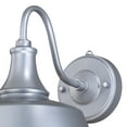 thumbnail image 2 of Vaxcel Dorado 1 Light Dusk to Dawn Silver White Farmhouse Barn Dome Outdoor Wall Lantern, 2 of 3