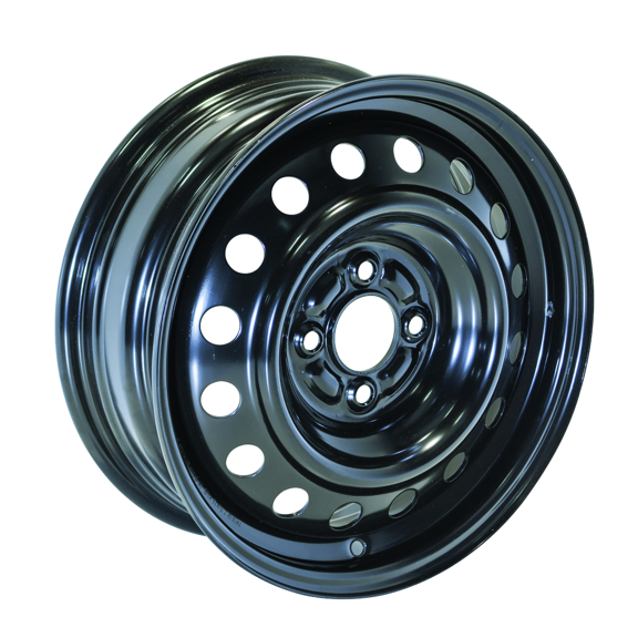 15x5.5 RTX Black Steel Wheel 4x100 (40mm)