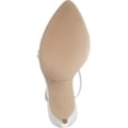 thumbnail image 6 of Steve Madden Flamin White Ankle Tie Lace Wrap Around Stiletto Open Toe Sandals (9.5, WHITE), 6 of 6
