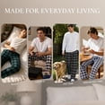 thumbnail image 5 of Vulcanodon Mens 100% Cotton Pajama Pants, Soft Lightweight Sleep Pants with Pockets Plaid Pajama Bottoms for Men(Royal Blue-Plaid, X-Large), 5 of 7