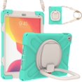 thumbnail image 1 of Adjustable Ring Stand Case For Ipad 9.7 Inch 2018 With Shoulder Strap Big Adjustable Ring Stand, Shock Protection Cover, 1 of 5