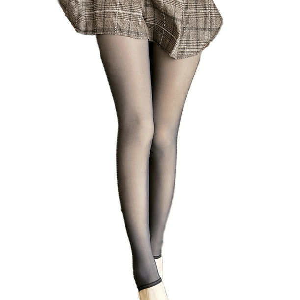 JBEELATE Women's Fleece Lined Tights Thick Pantyhose Translucent