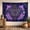 A, variant on XaaKee Room Tapestry, Nocturnal Alchemy Moth Print With Amethyst, High-Quality Polyester, Tapestry Wall Hanging, 60x40Inch