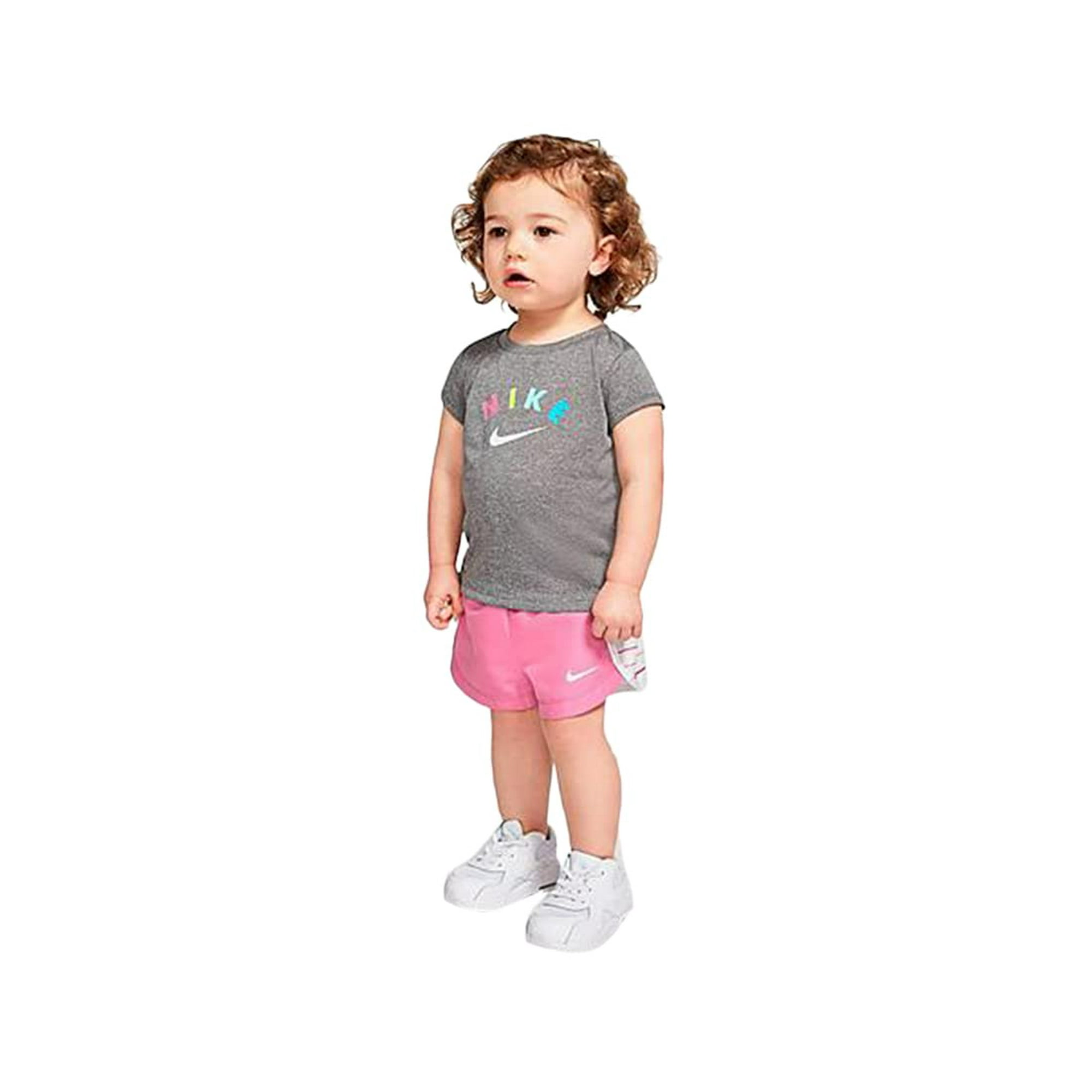 Nike Ensemble Pcs T-Shirt Graphique et Shorts pour Fille (Bébé