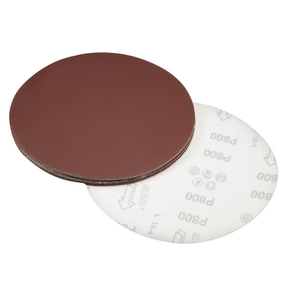 8-inch Hook and Loop Sanding Discs 800-Grits Aluminum Oxide Flocking Sandpaper for Random Orbital Sander 10pcs