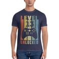 thumbnail image 3 of Level 13 Unlocked Men'S Basic Short Sleeve T-Shirt Navy Blue Large, 3 of 5